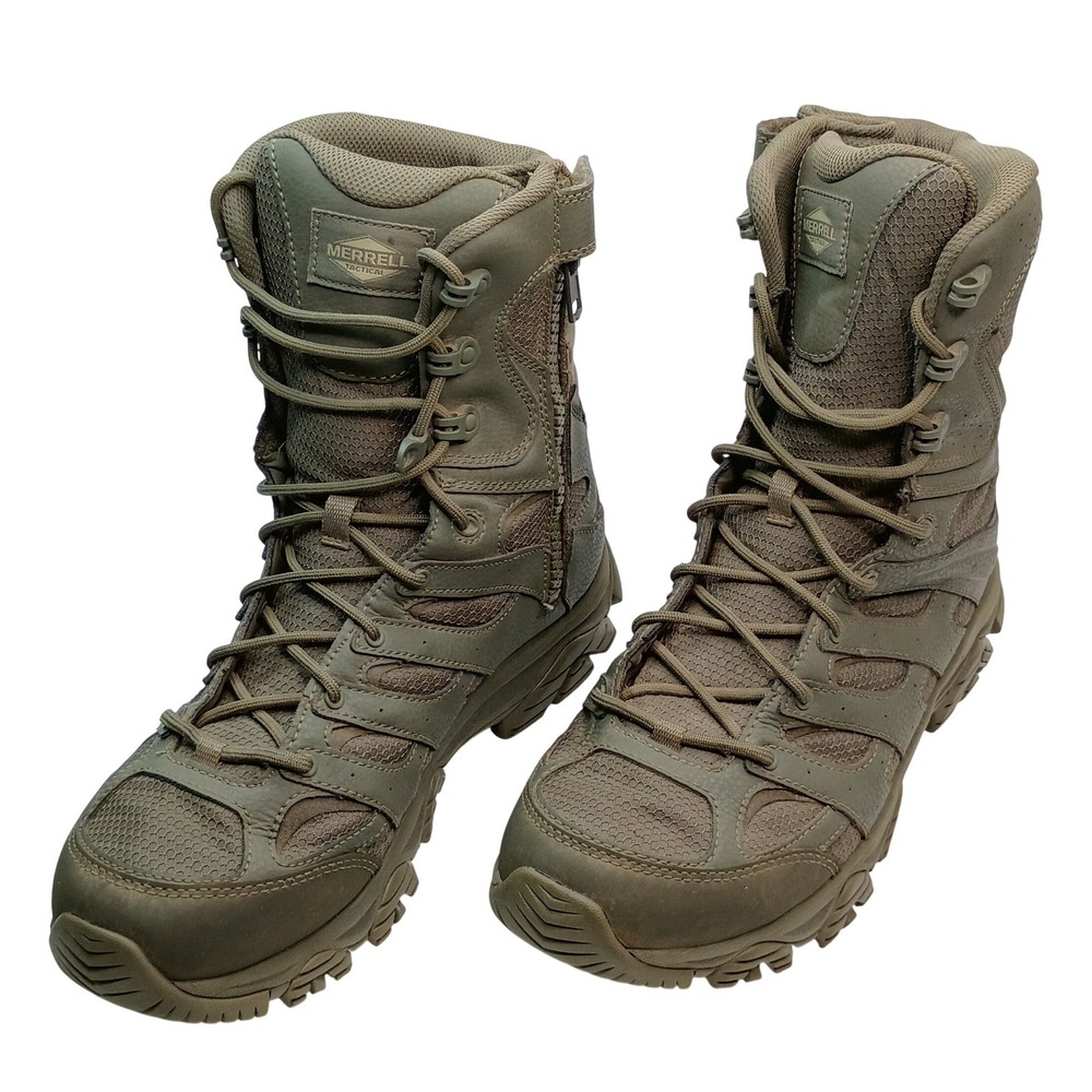 Merrell Moab 2 8-Inch Tactical Boot Men Size 11.5 Olive Green Waterproof J004109